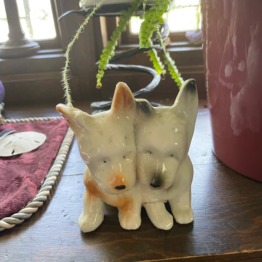 Vintage ceramic Darco dog planter